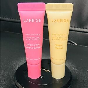 LANEIGE Lip Glowy Balm Bundle - Sweet Candy & Vanilla